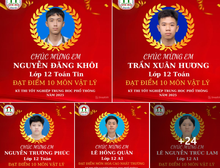 Vinh danh thành tích ấn tượng trong kỳ thi tốt nghiệp thpt 2025-2026